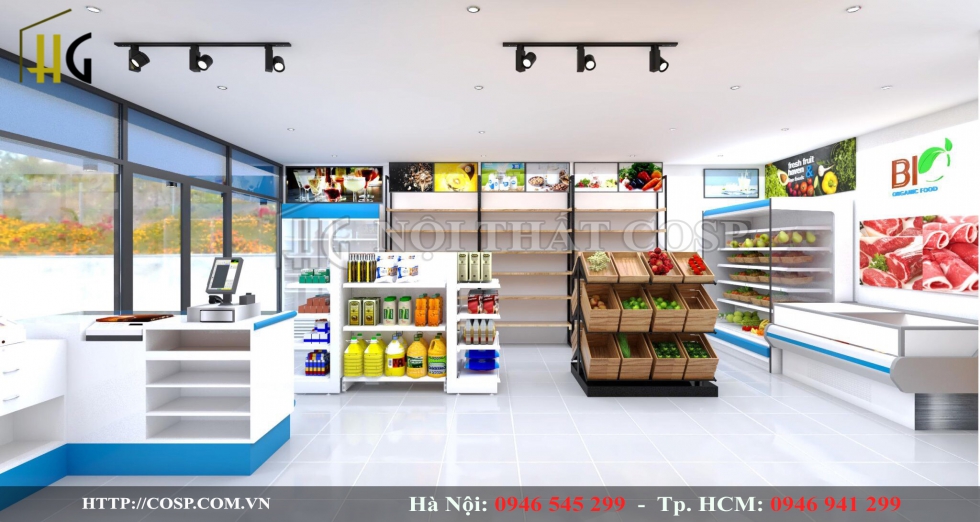Thiết kế ánh sáng cho không gian siêu thị