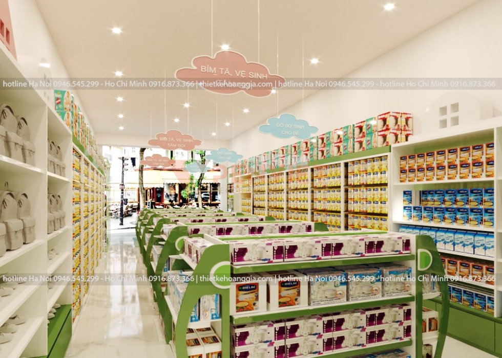 Thiết kế shop mẹ và bé Kids & Mom