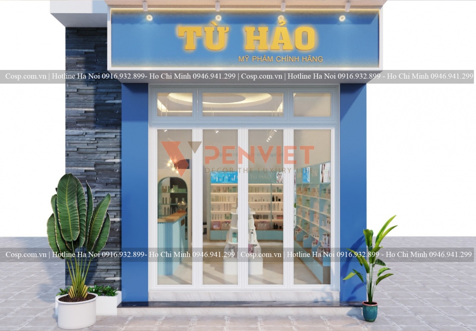 Thiết kế shop mỹ phẩm Từ Hảo