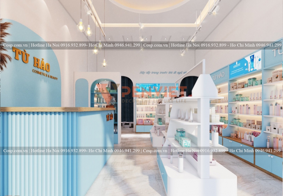 Thiết kế shop mỹ phẩm Từ Hảo