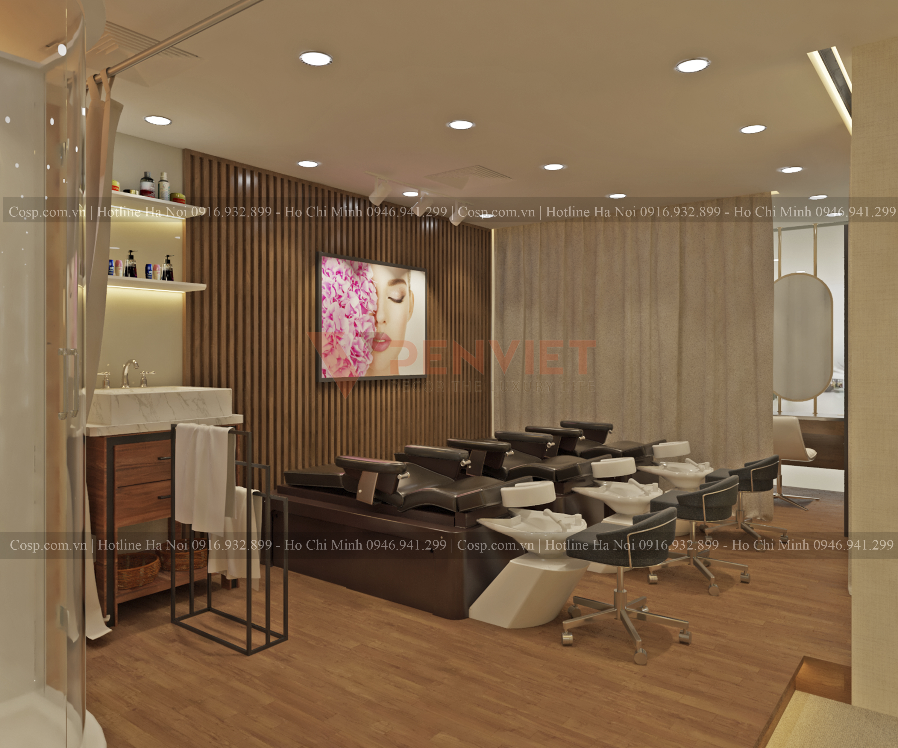 Thiết kế nội thất spa Song Linh