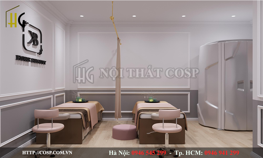 Thiết kế phòng massage spa mini 30m2