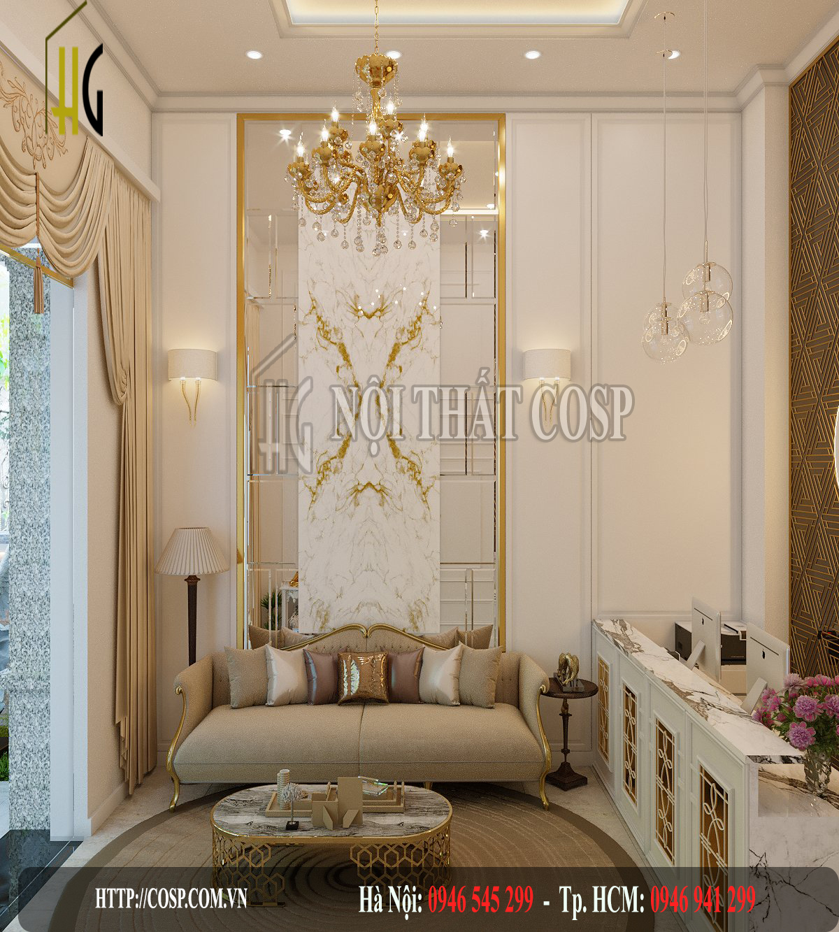 Thiết kế nội thất spa Kristina