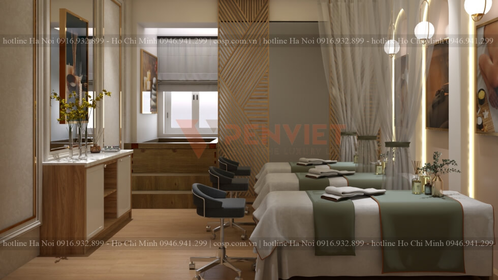 Thiết kế spa mini tại nhà thu hút