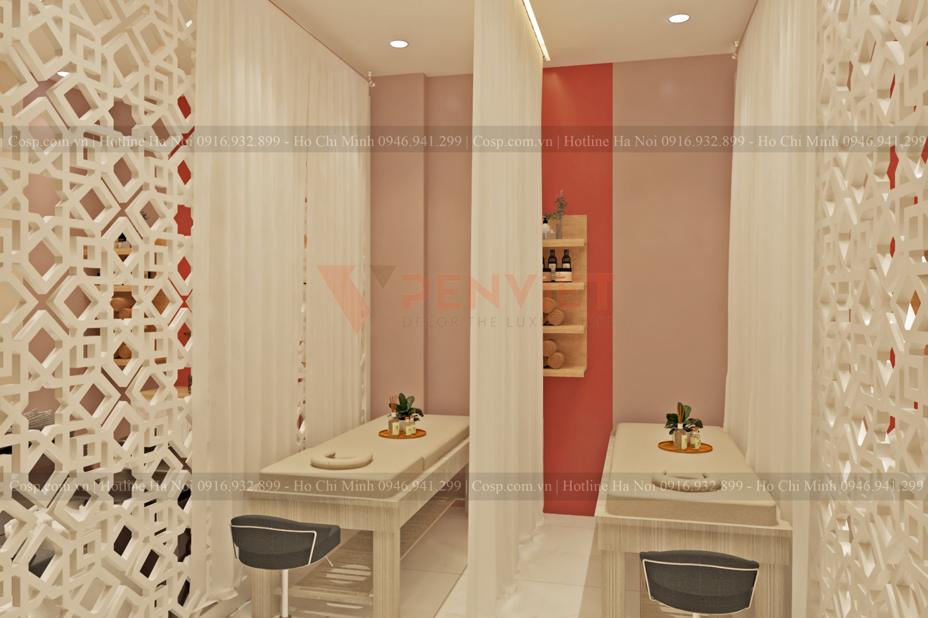 Thiết kế spa phun thêu Thiên Kim