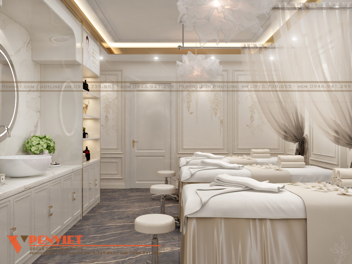 Khách hàng cảm nhận ngay được sự chuyên nghiệp ngay khi bước vào phòng trị liệu