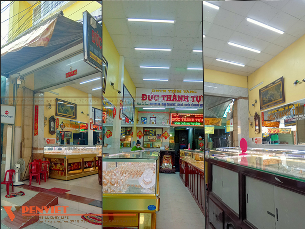 Mặt bằng hiện trạng của tiệm vàng Đức Thành Tựu lỗi thời