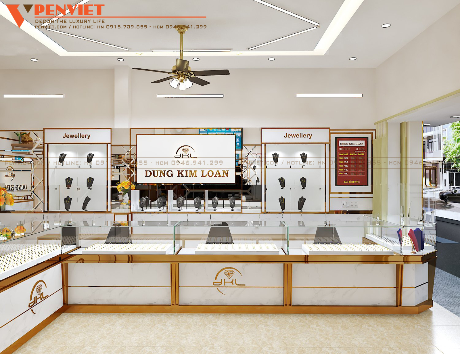 Mẫu tủ vàng rời sang trọng, hiện đại