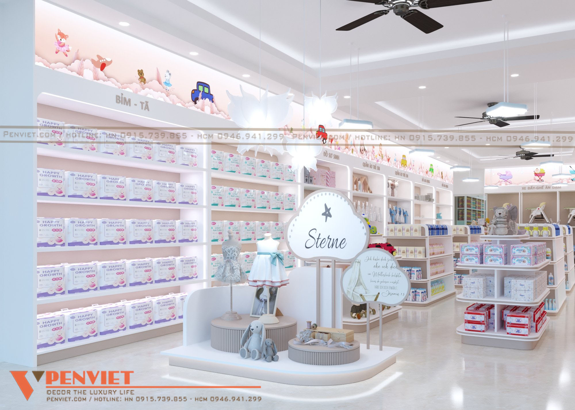 Quầy tủ kệ được thiết kế khoa học mang tạo công năng sử dụng