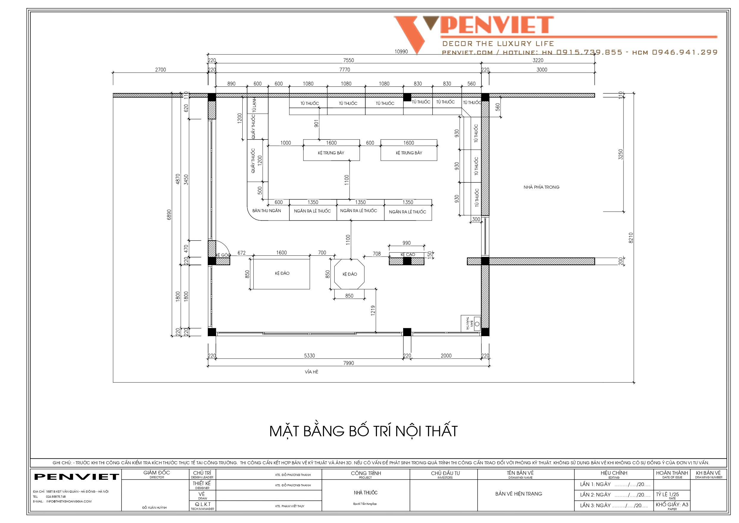 Bố trí mặt bằng nhà thuốc đạt chuẩn