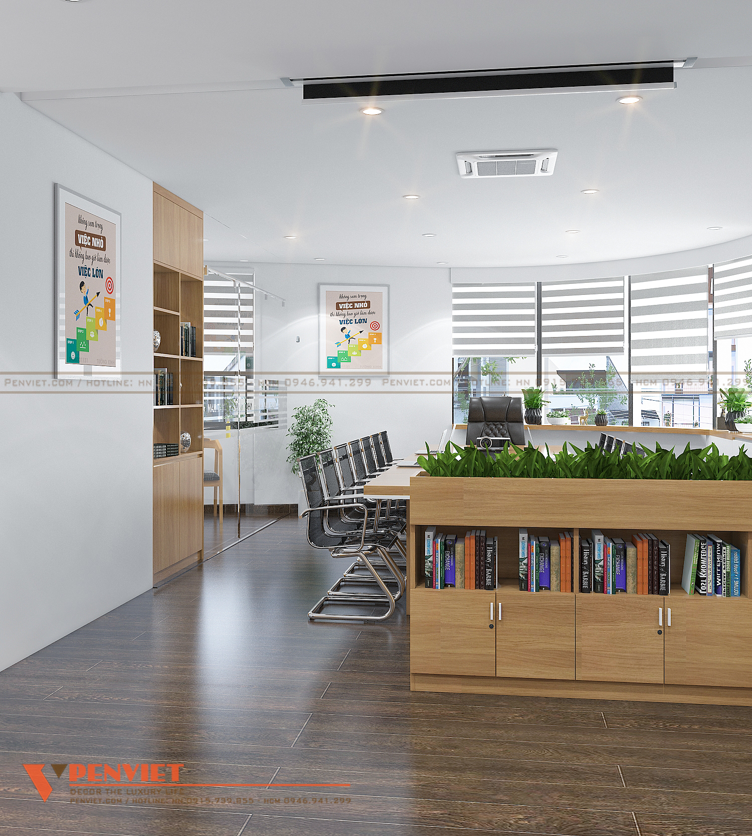 Không gian rộng rãi, tạo thêm khí thê làm việc cho nhân viên