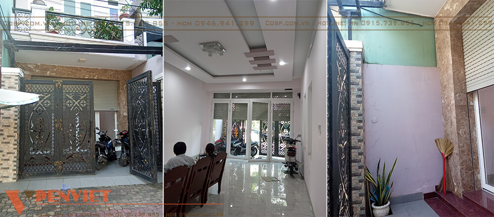 Mặt bằng trước của phòng khám chưa được trang trí