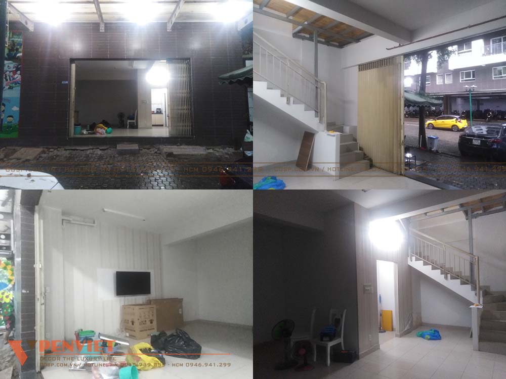 Hiện trạng mặt bằng phòng khám còn thô sơ