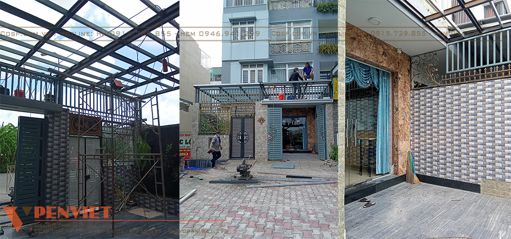 Tận dụng mặt bằng trước nhà để mở showroom vật liệu xây dựng