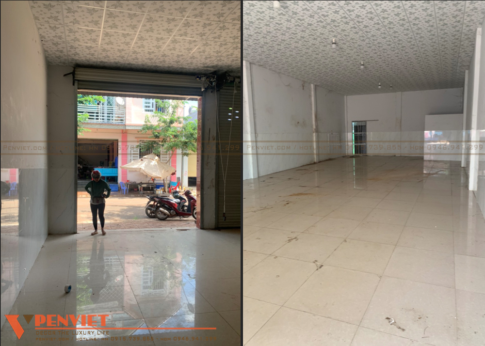 Mặt bằng hiện trạng cũ còn thô sơ chưa điểm nổi bật