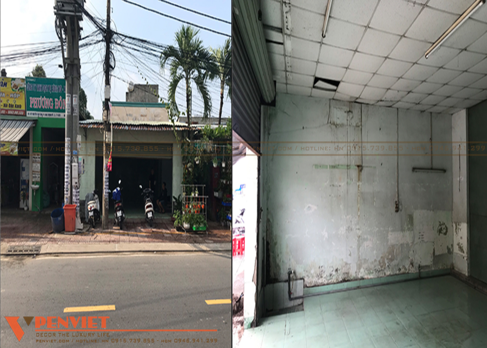 Hiện trạng mặt bằng tiệm vàng thô sơ và sờn cũ