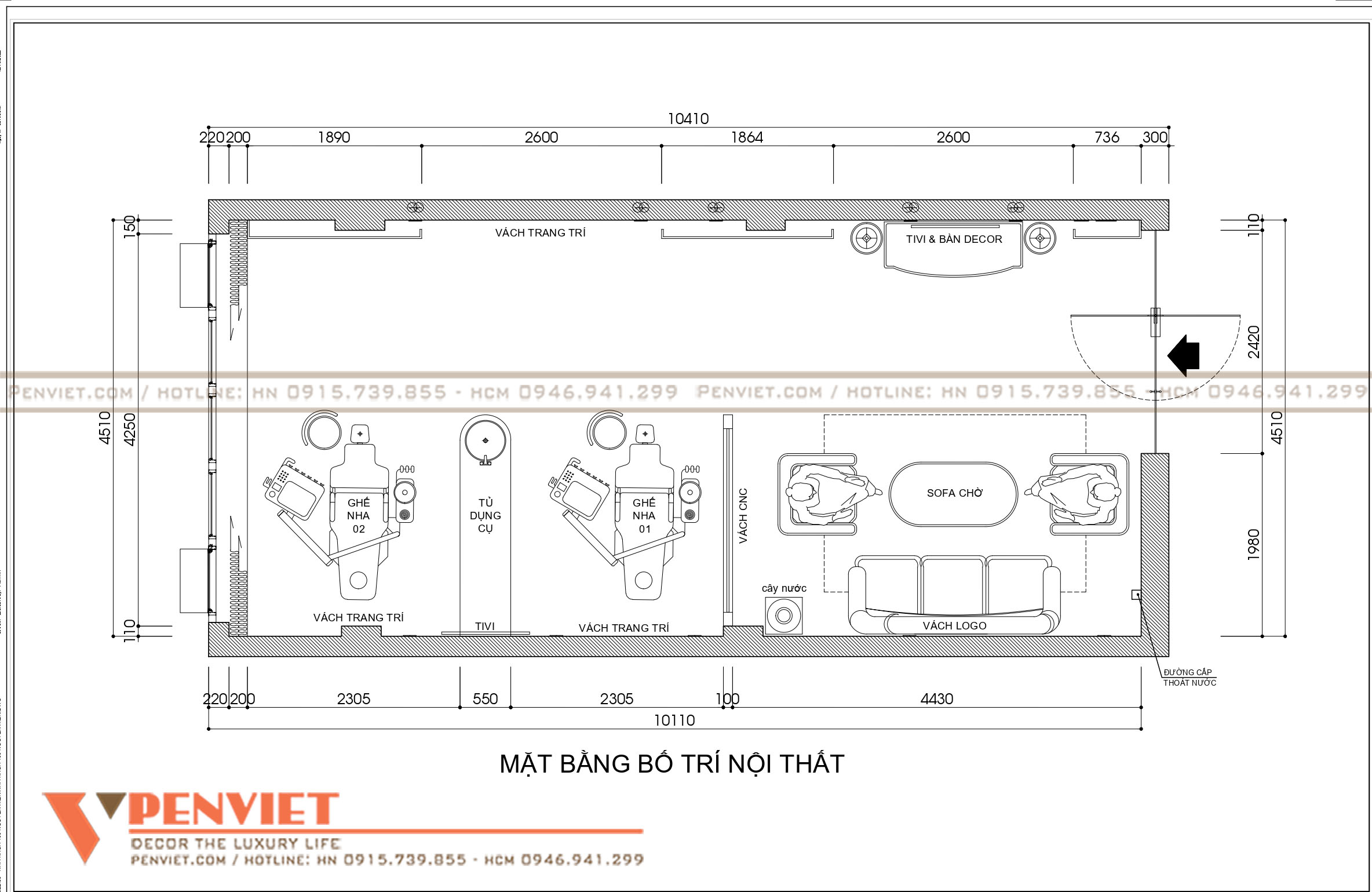 Bố trí nội thất phòng khám theo quy định