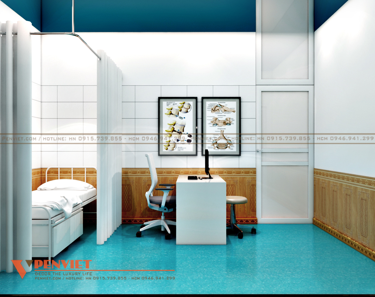 Khu vực phòng khám được setup nội thất đơn giản