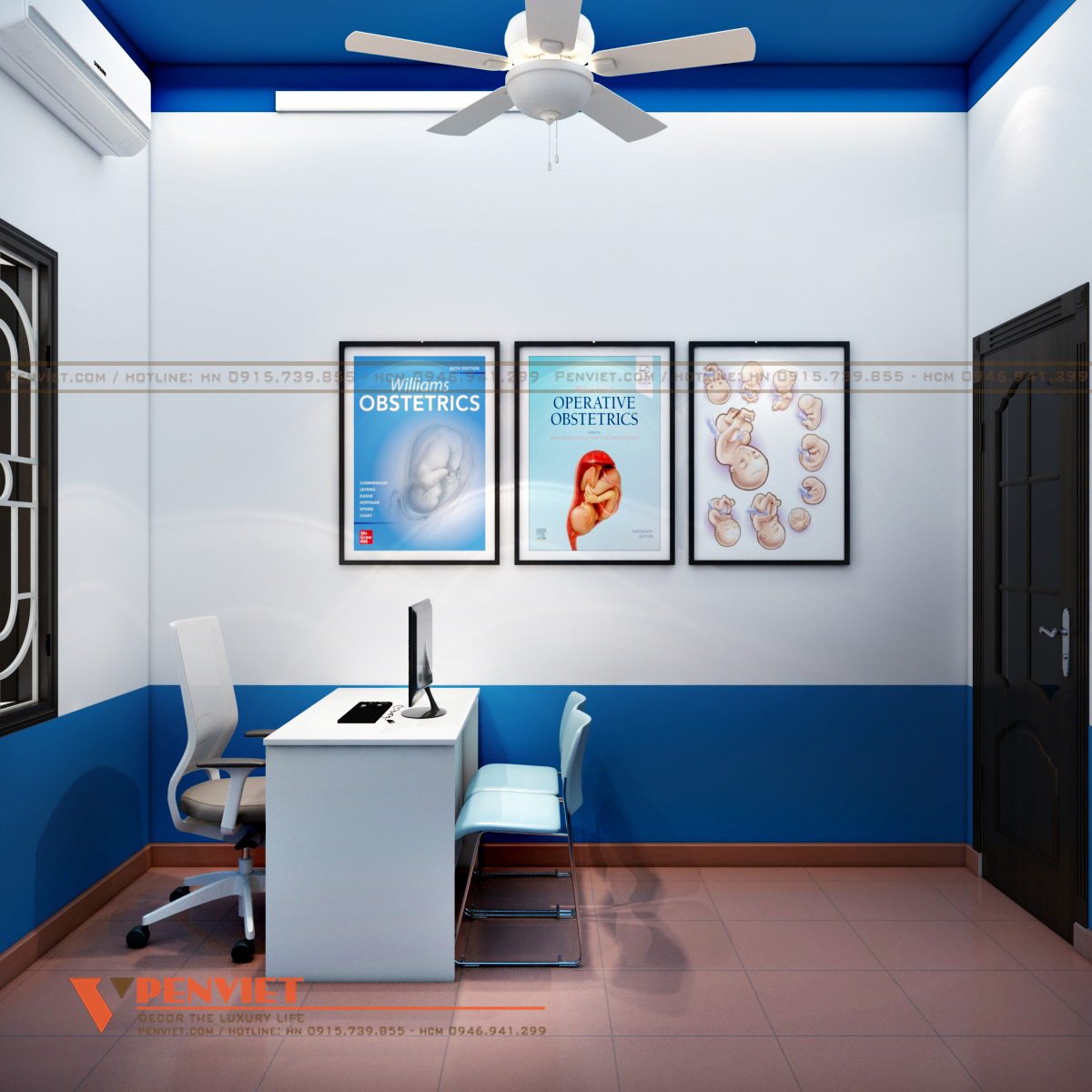 Phòng khám được minh họa nội dung dịch vụ