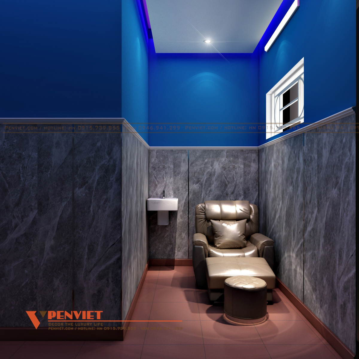 Nội thất trang nhãn, tiện nghi, phục vụ công tác khám chữa bệnh