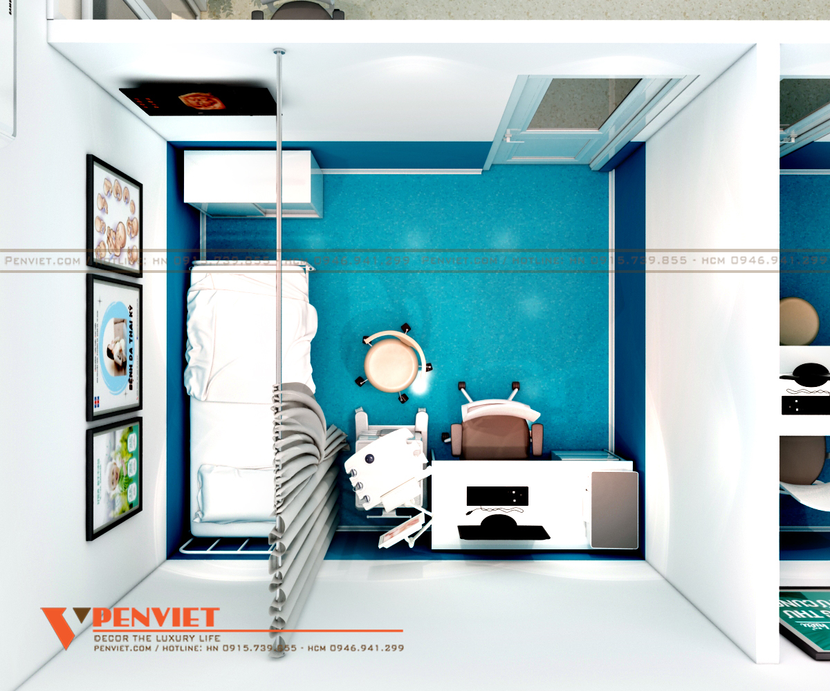 Không gian phòng khám đảm bảo sự riêng tư, kín đáo