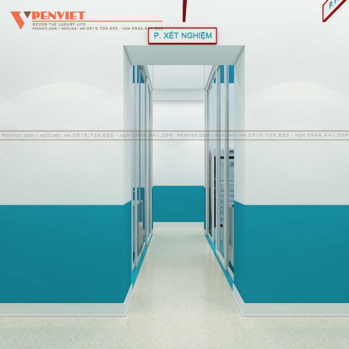 Phòng xét nghiệm đảm bảo khử khuẩn, vô trùng cao