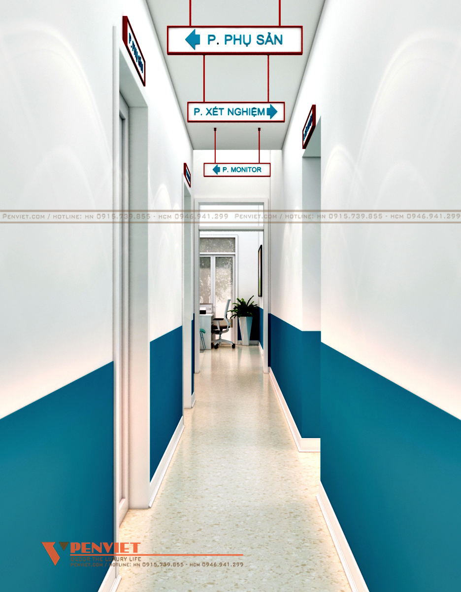 Khu vực hành lang rộng rãi, thông thoáng