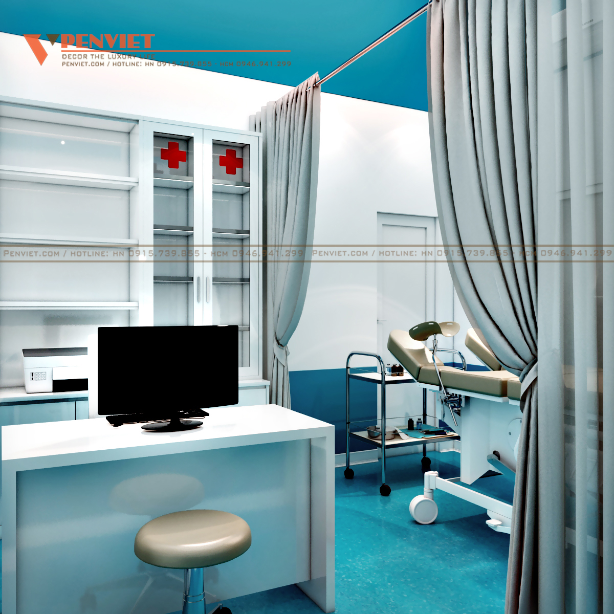 Không gian diện tích phòng khám đảm bảo quy định của Bộ Y