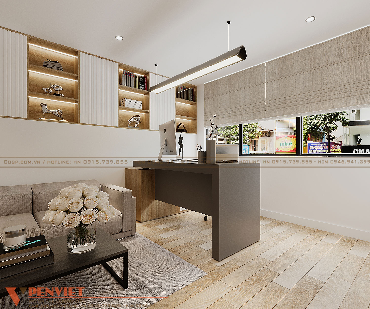 Lối thiết kế mở thu hút nguồn ánh sáng tự nhiên