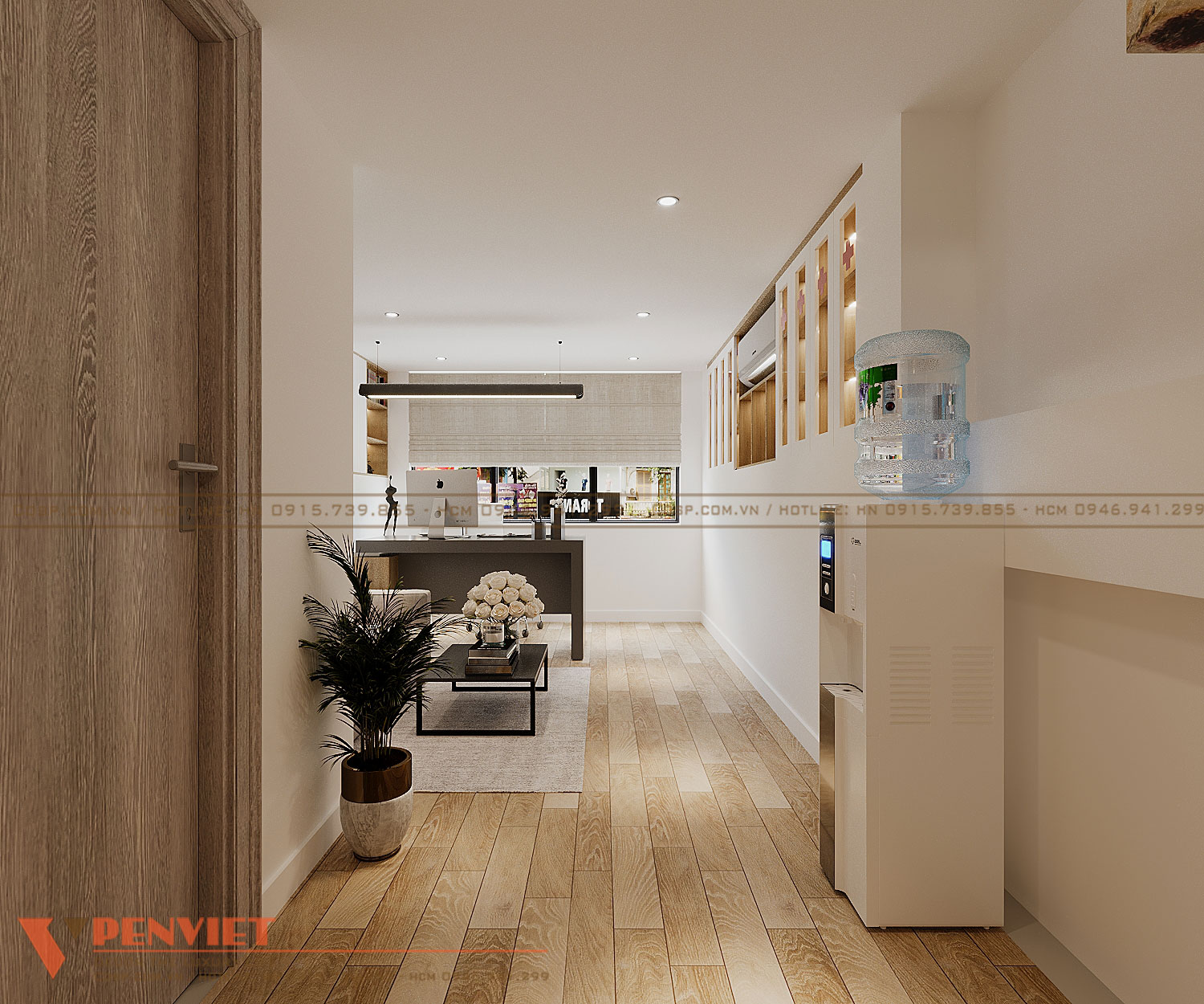 Lối vào phòng làm việc tầng 2