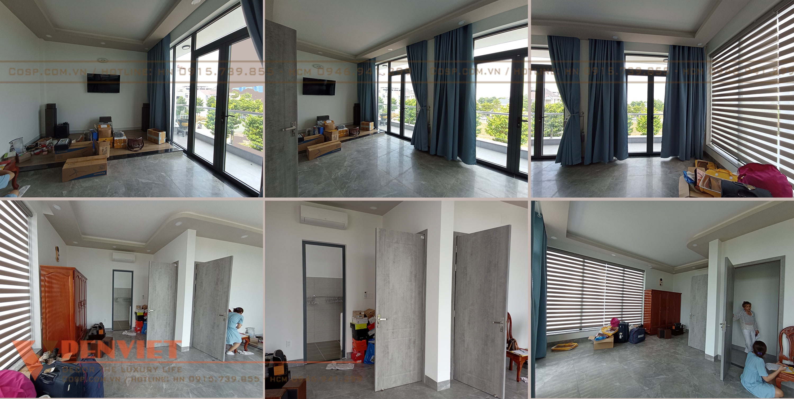 Hiện trạng mặt bằng là phòng khách trong một căn nhà 