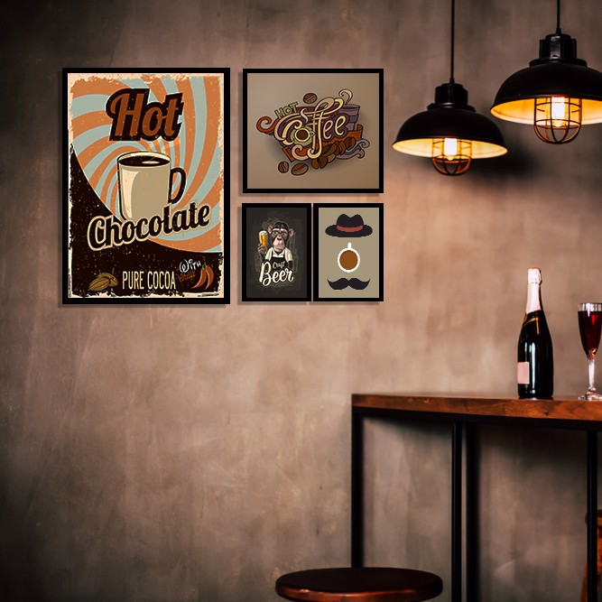 tranh trang trí quán cafe