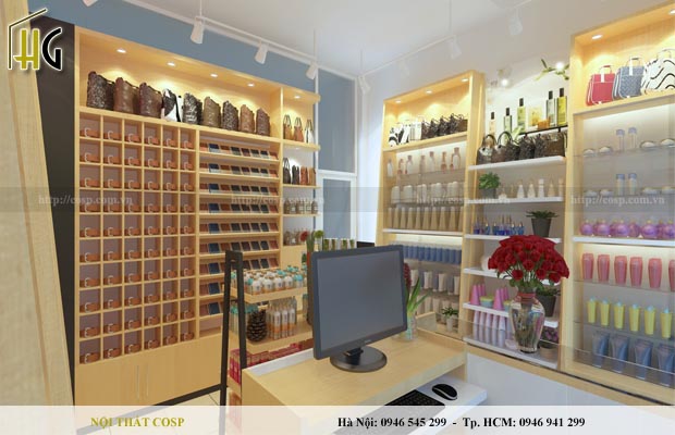 thiết kế shop mỹ phẩm đẹp hiện đại 5