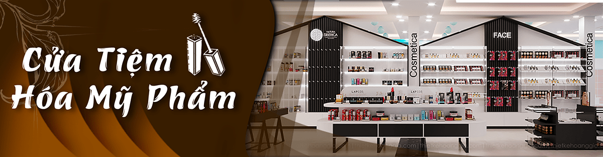 Thiết kế shop mỹ phẩm