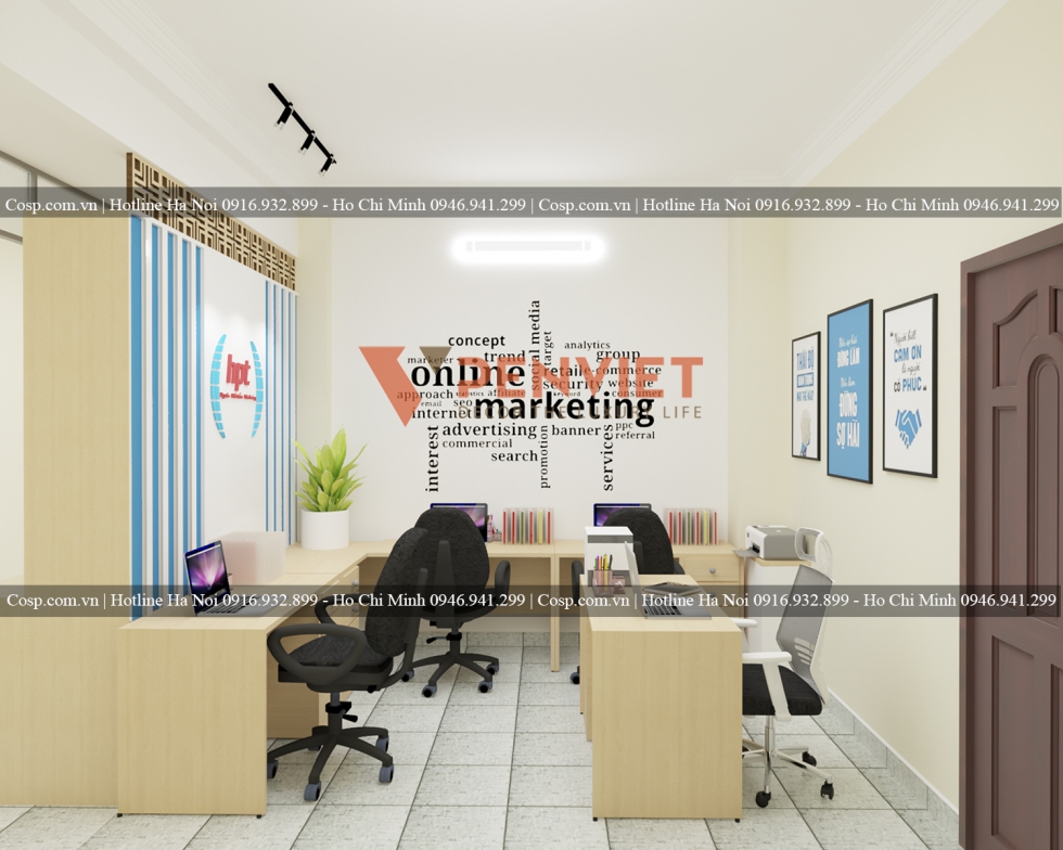 Thiết kế phòng marketing