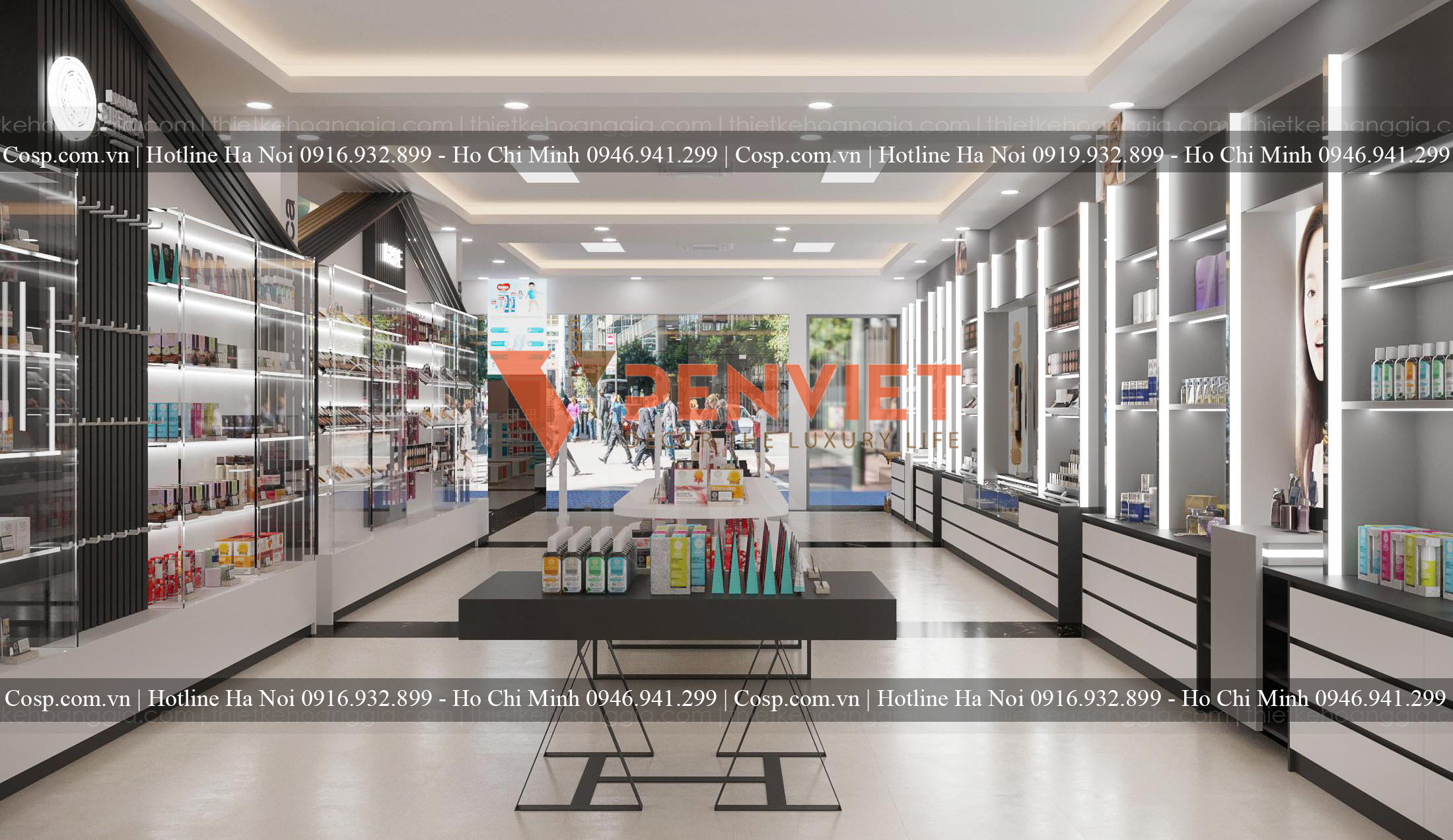 Tủ mỹ phẩm cao cấp