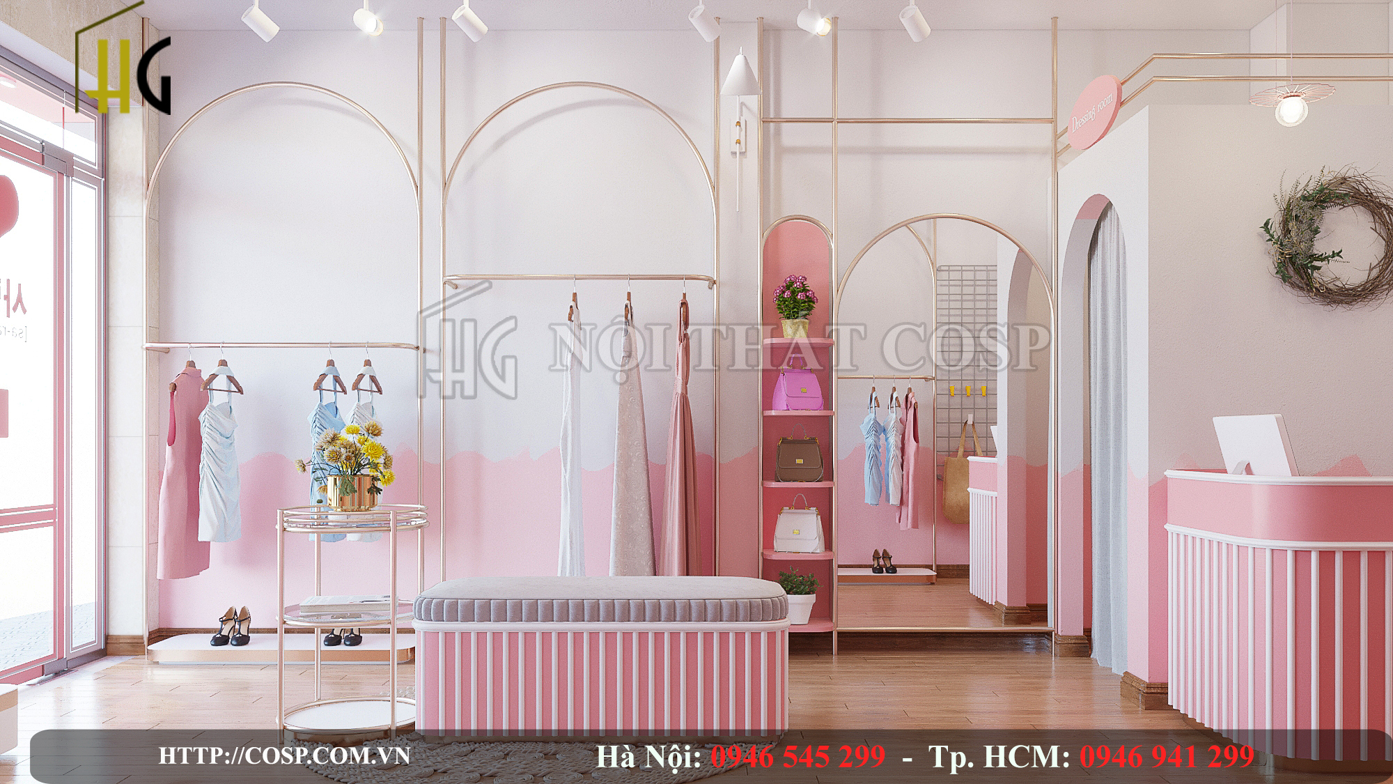 thiet ke shop thoi trang nho 1