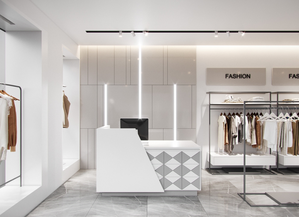 Thiết kế quầy thu ngân shop độc đáo, sang trọng