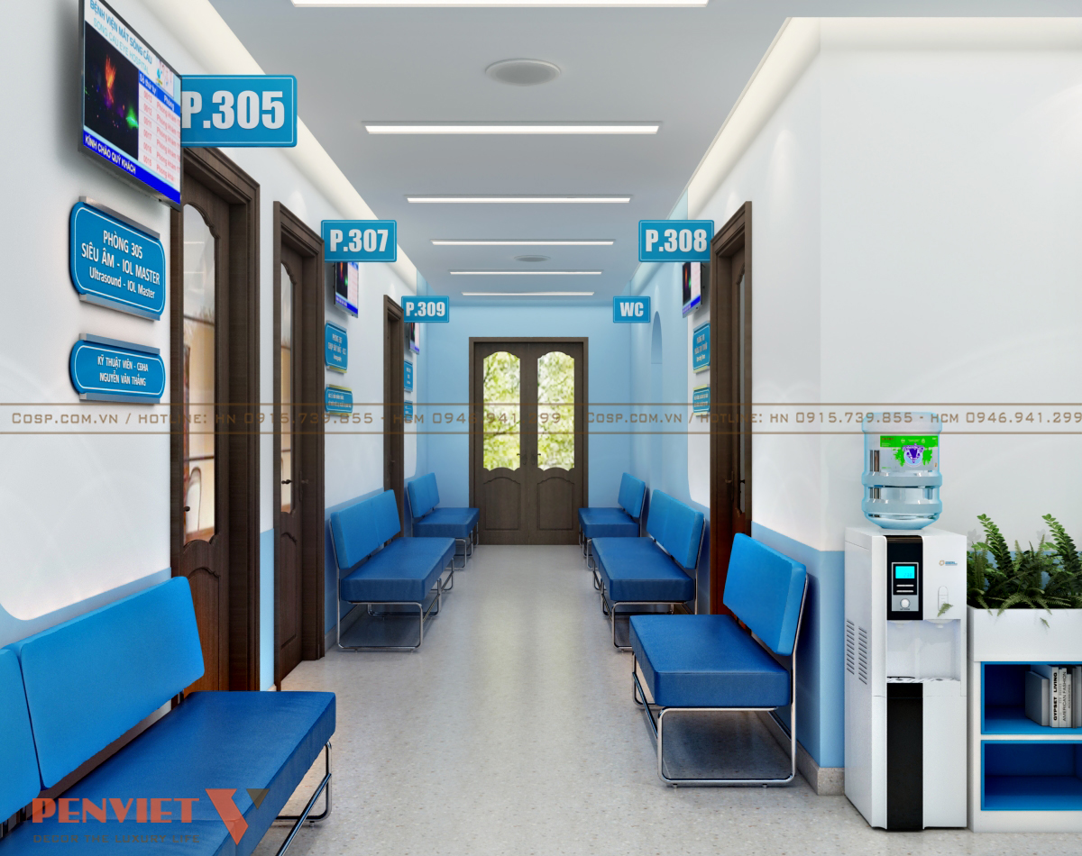 Bố trí 2 dãy ghế ngồi đặt sát 2 bên tường để tạo lối đi chính giữa