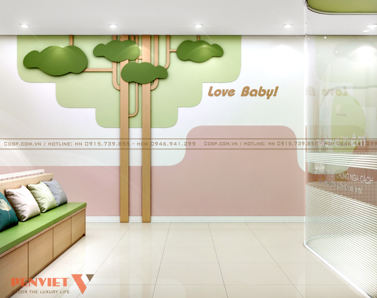 Chi tiết trang trí dễ thương trên tường nhà