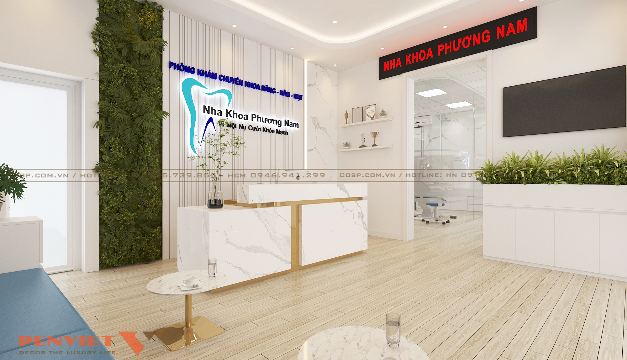 Bục cây xanh trang trí đẹp mắt