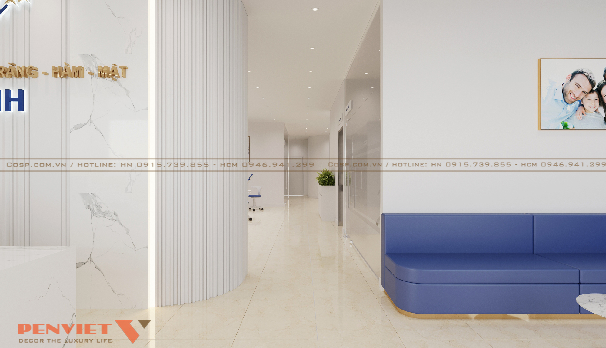 Hành lang di chuyển có diện tích hợp lý