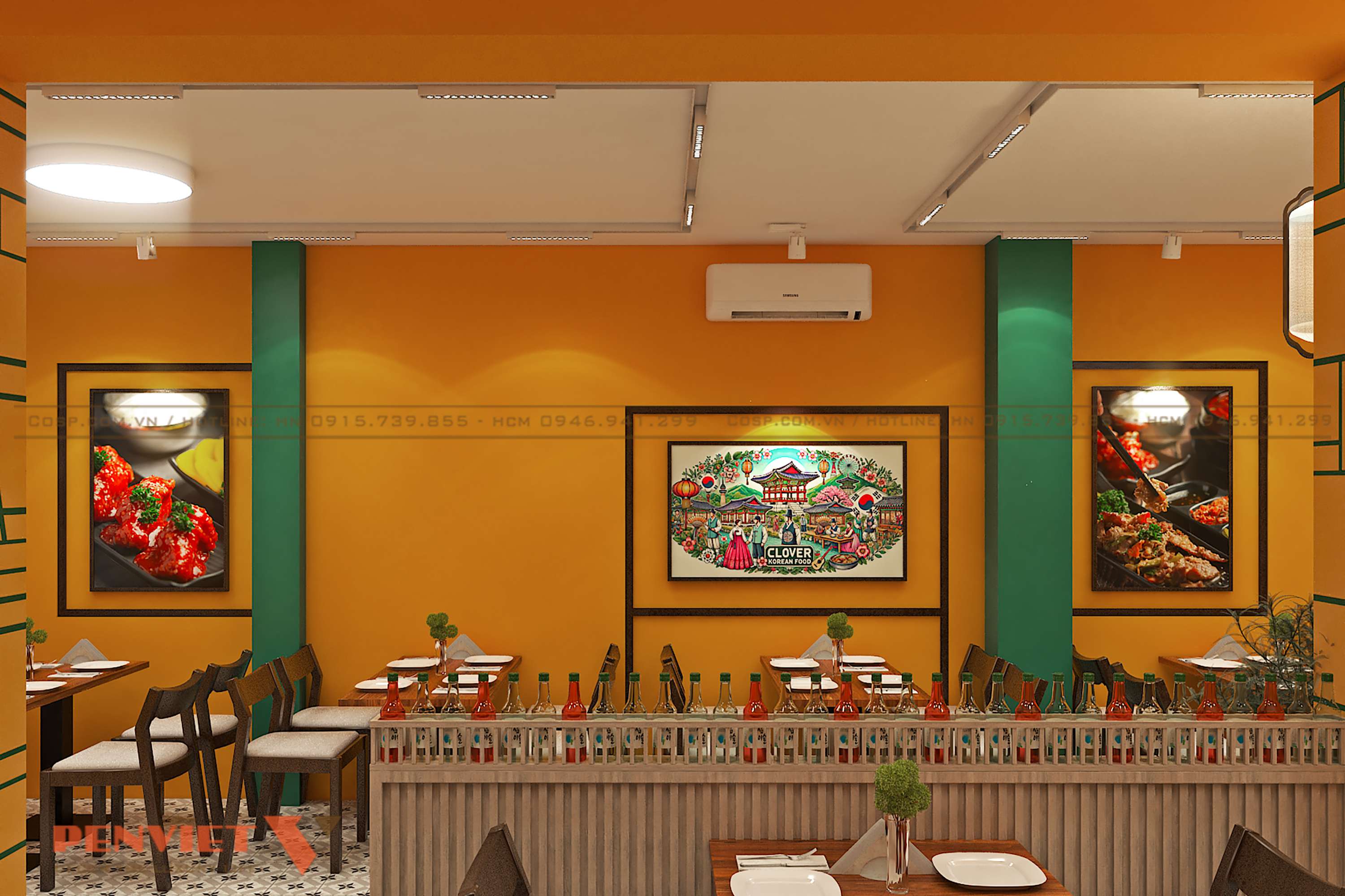 Thiết kế nhà hàng Korea Food
