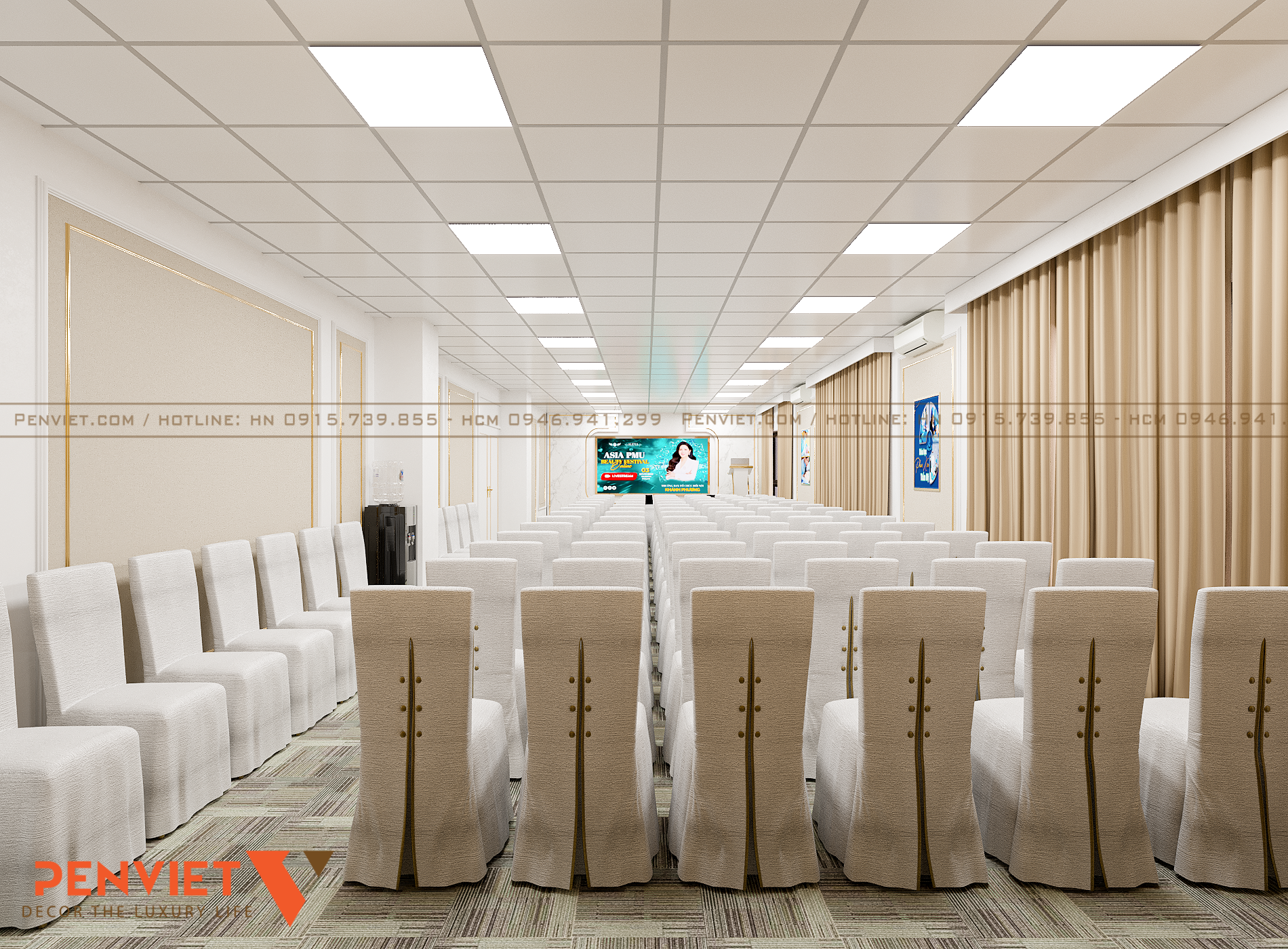 Hệ thống ánh sáng setup vừa phải