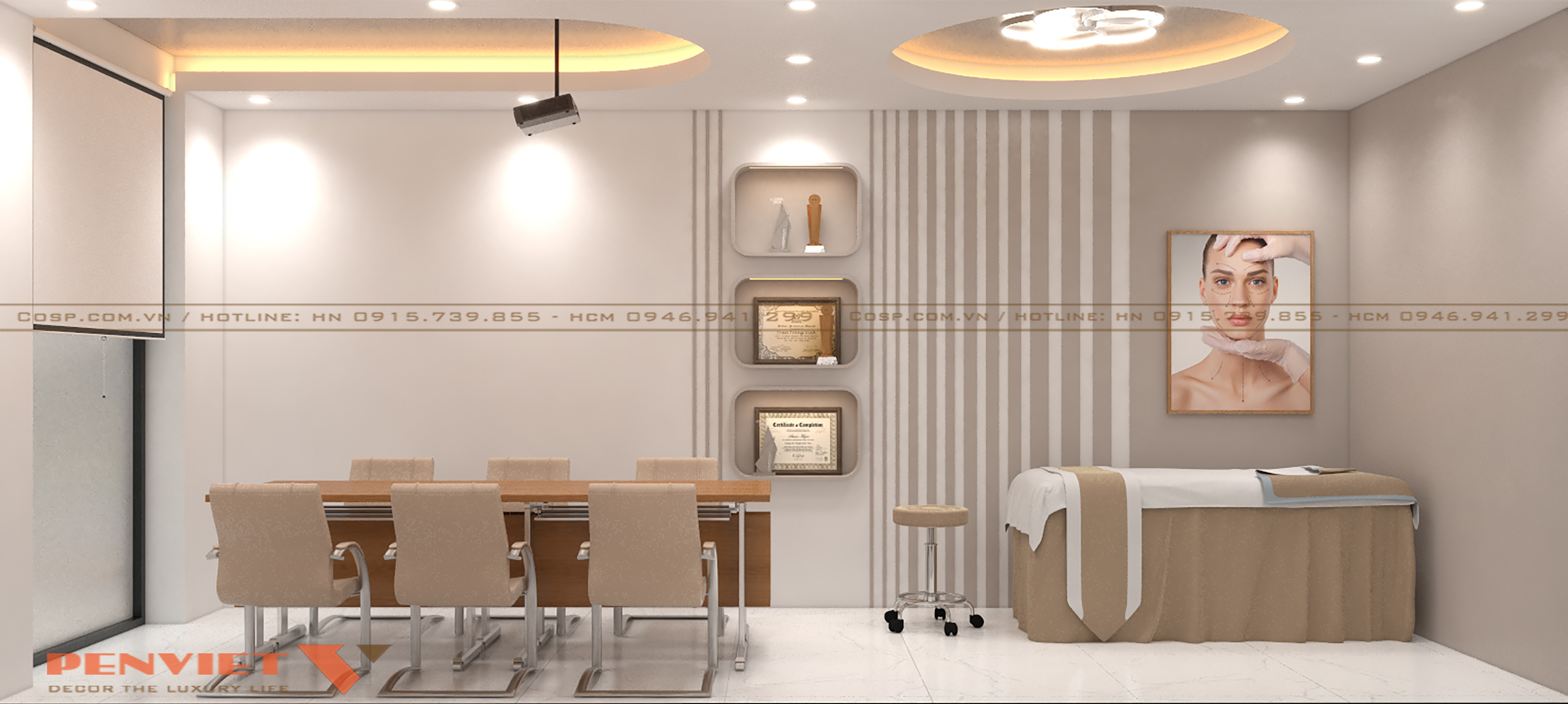 Sử dụng khung trang trí để trưng bày các bằng cấp chuyên môn