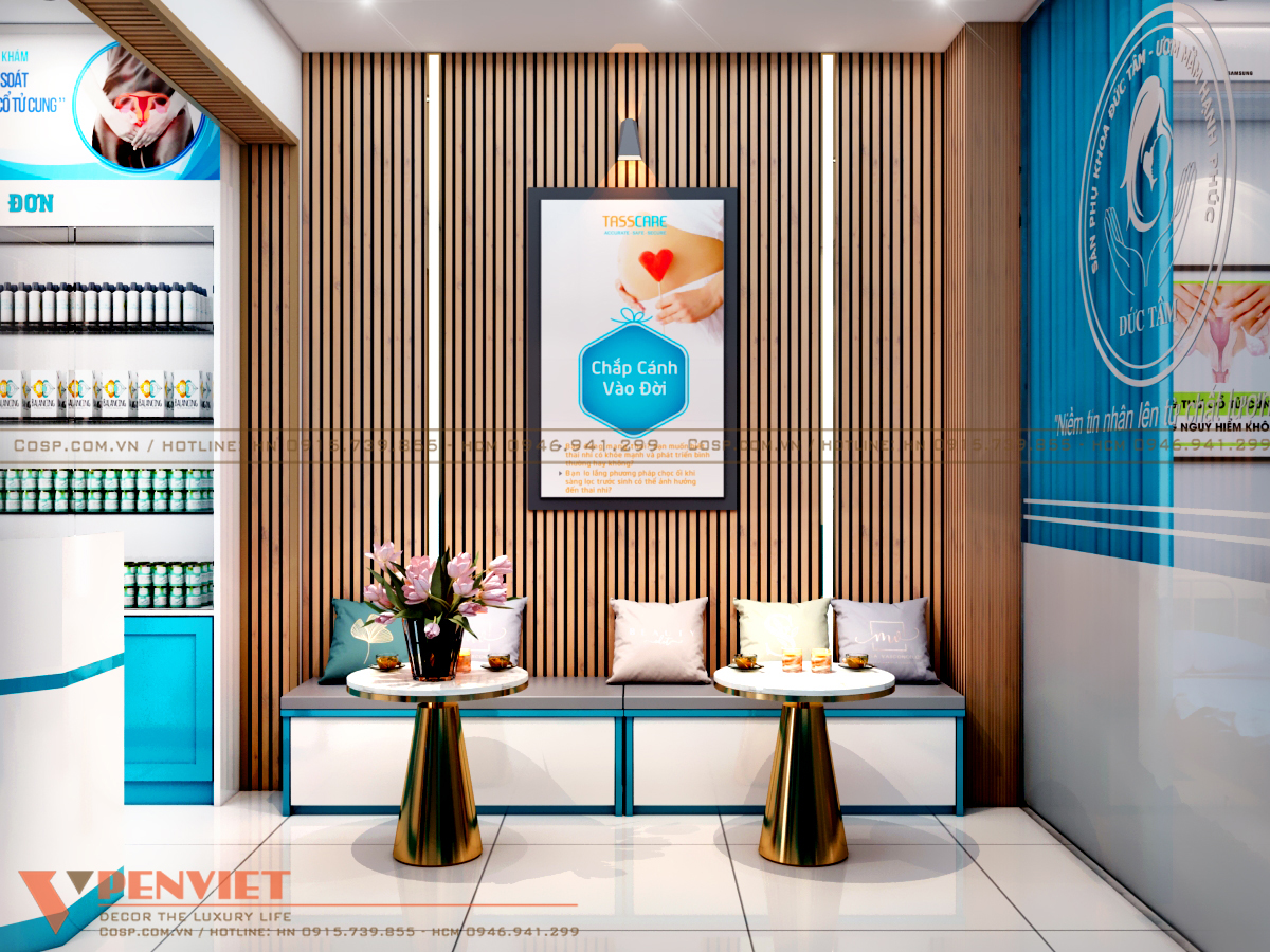 Khu vực khách hàng ngồi chờ tới lượt thăm khám