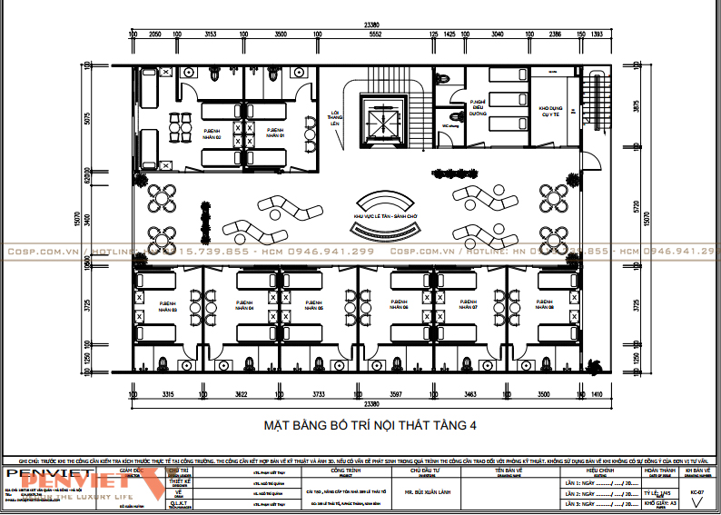 Mặt bằng công năng tầng 4