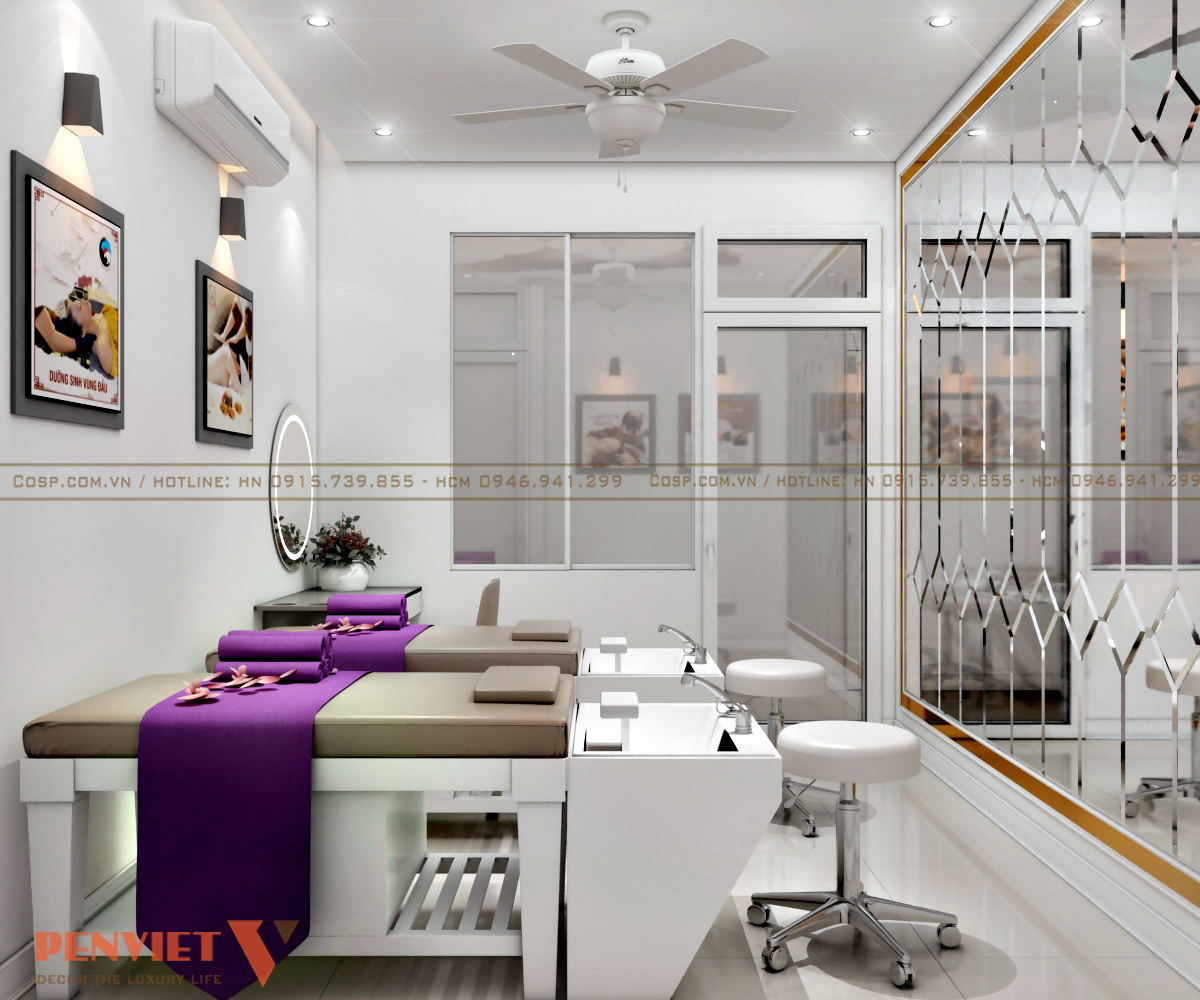 Vách ngăn trong suốt tăng sự rộng rãi cho không gian