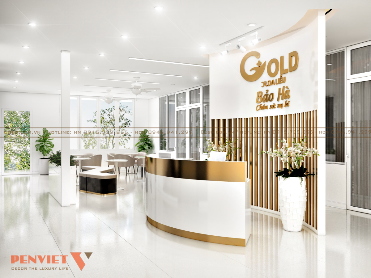 Không gian mở thông thoáng của khu vực sảnh đón tiếp khách