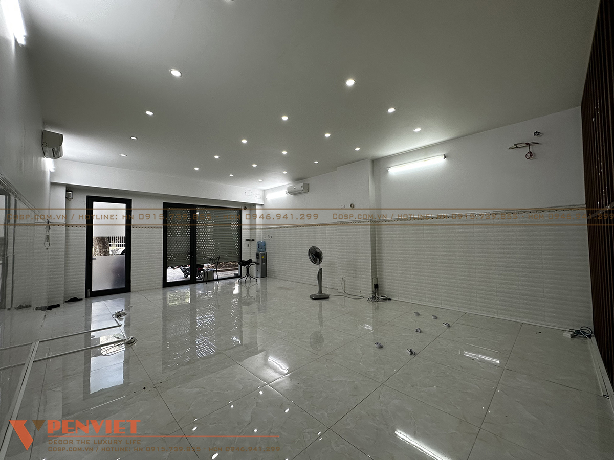 Không gian trống tạo thuận lợi để trang trí nội thất